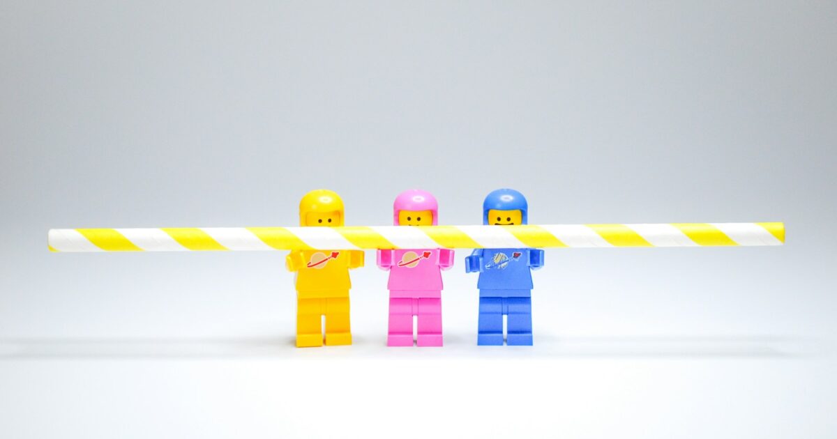 blue yellow and white lego blocks